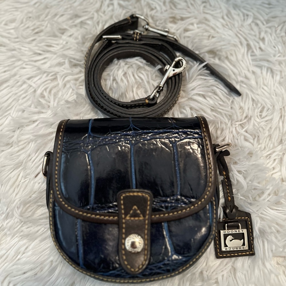 Blue Snake pattern Dooney & Bourke
